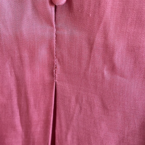 Feminine Rose Mini Dress Soft Girl Neutral Naked Zebra Silky Med Pink Minimalist - Picture 5 of 11